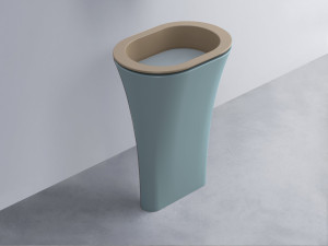 AMLA65-AN+AMPILO-BR+AMCOLO-PL Раковина Amedeo Ovale отдельностоящая cielo Enjoy + Amedeo