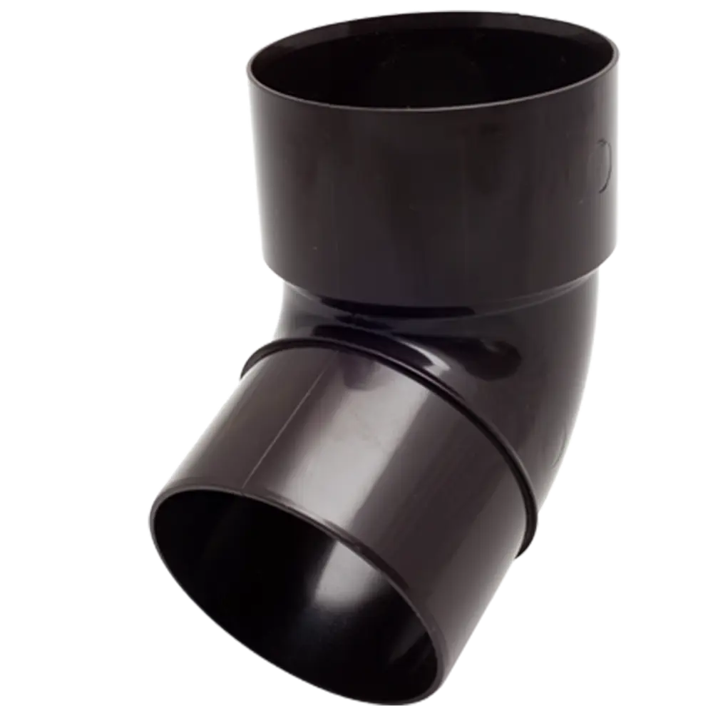 Колено трубы Ø80 67° коричневый FINEBER STLM-2118924