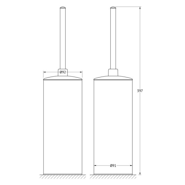 Ерш напольный (металл) FBS (Чехия) UNI 113 sun-id-561441 - Вид №1