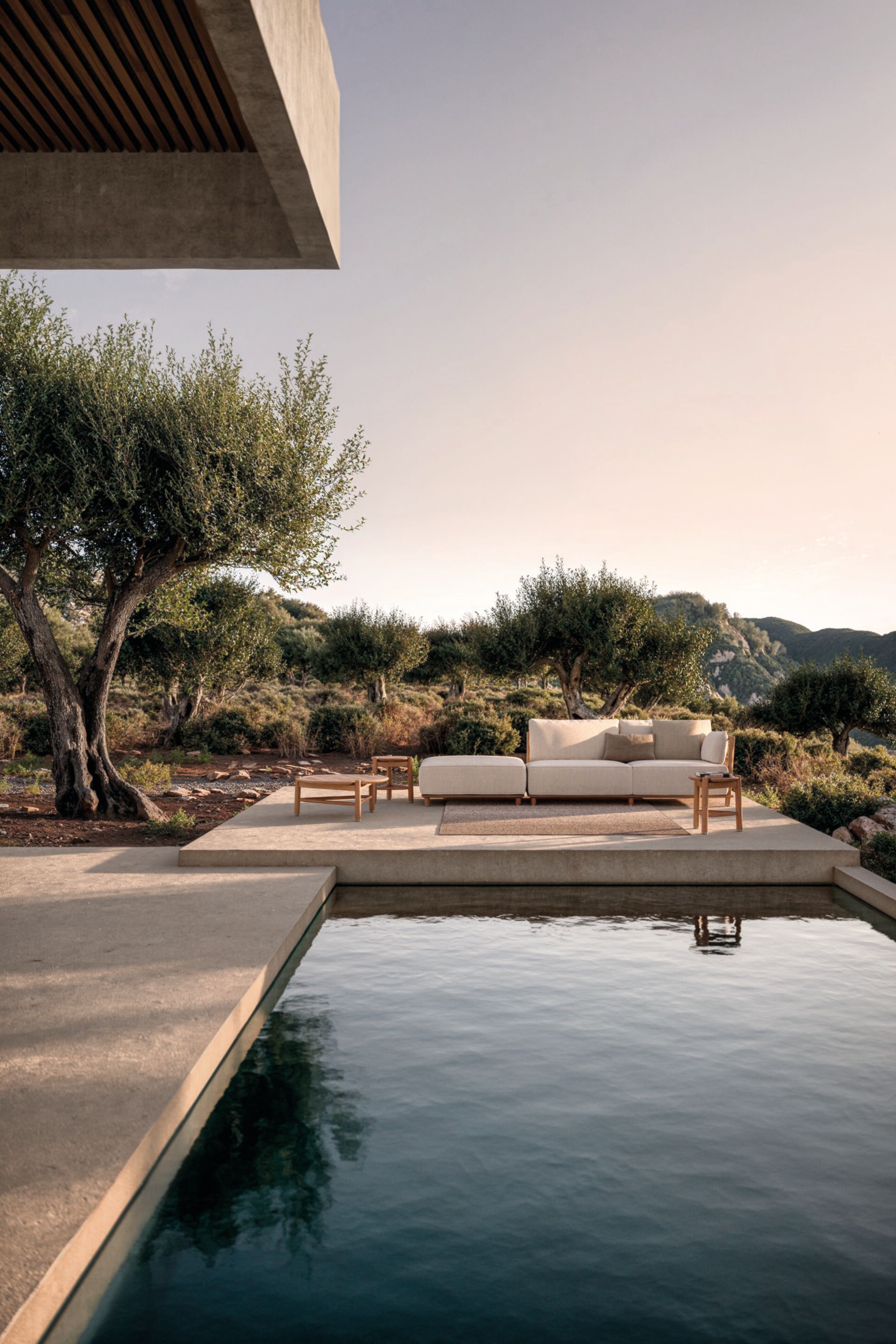 Круглый стол из тикового дерева Gloster Salina ARCH-00024575 - Вид №4