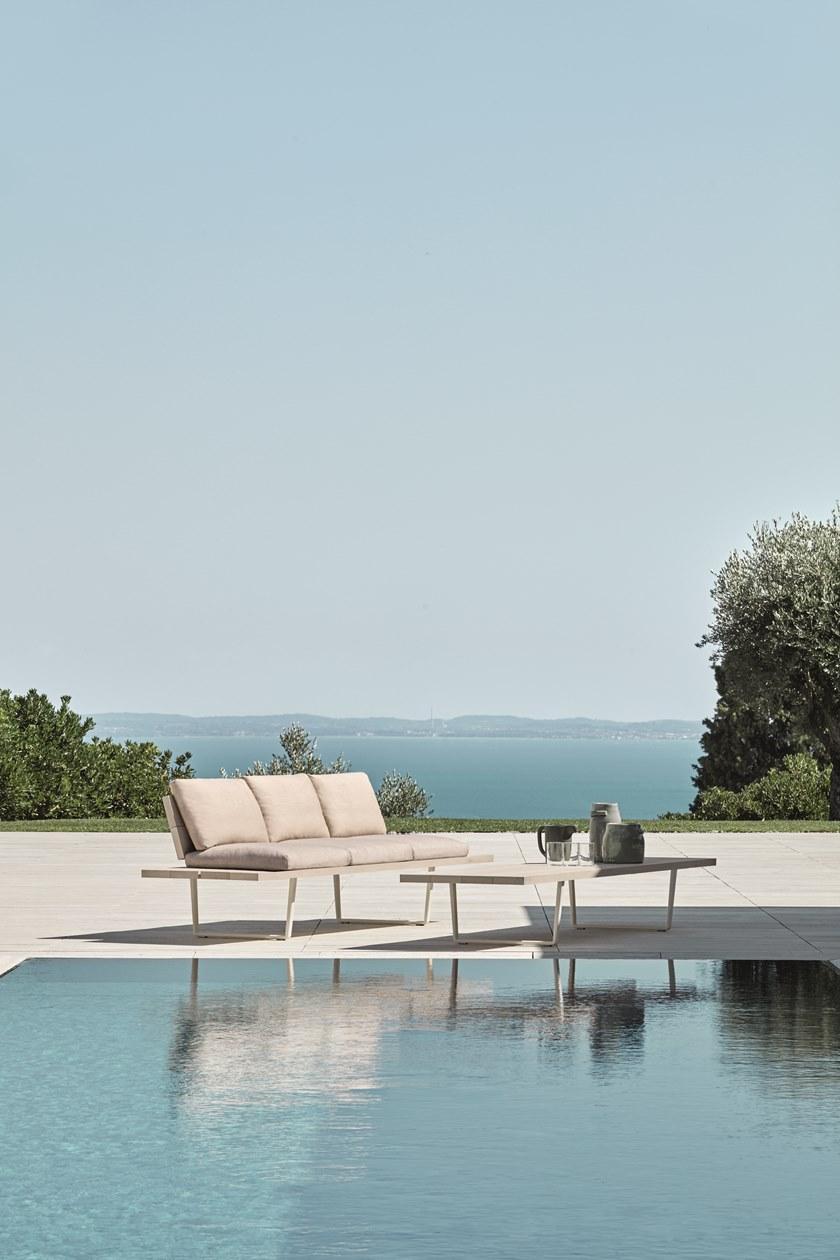 FAST Садовая кушетка из алюминия с имитацией дерева Orizon N2725a - Вид №2