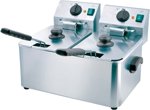 9985893 Фритюрница Viatto HDF4+4 серебристый STDN-0082368