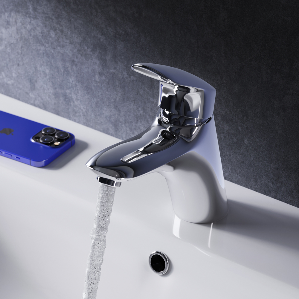 F5302132 смеситель для умывальника излив 146 мм хром шт AM.PM Bliss L - Вид №1