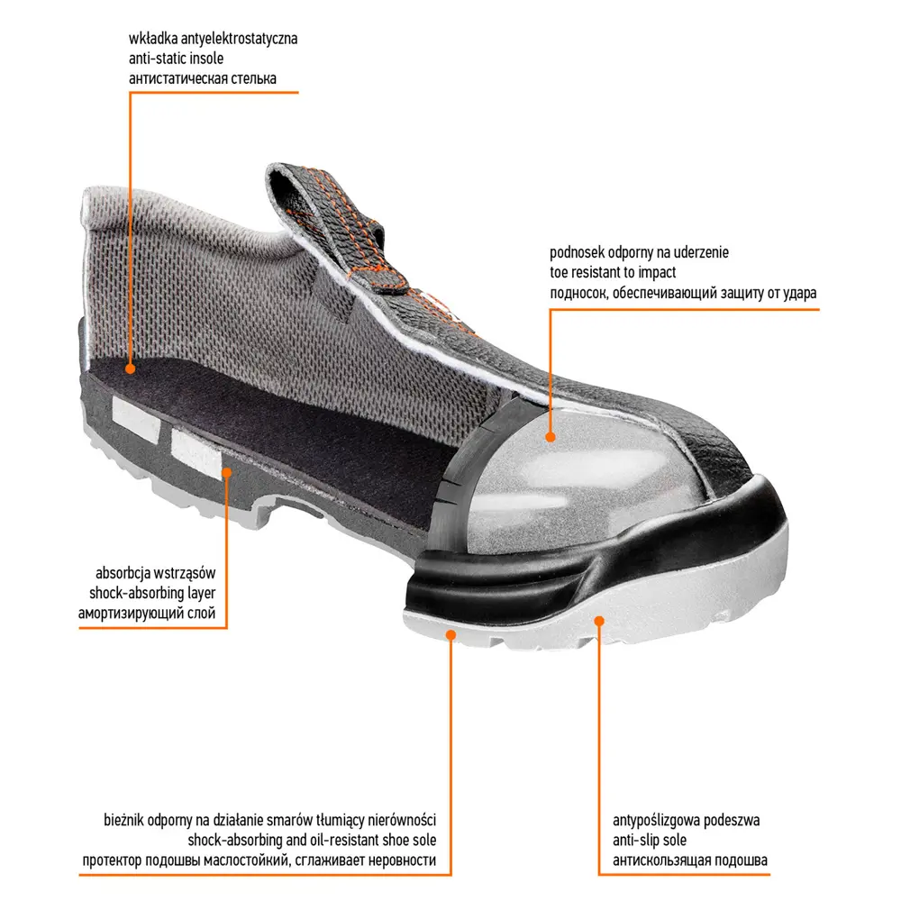 Сандалии рабочие Neo S1 SRA, кожа, размер 46 Neò STLM-2116690 - Вид №4