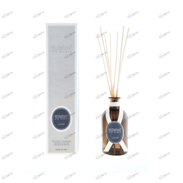 Диффузор с палочками 250 мл "Кристалл" Crystal MILLEFIORI MILANO ЦВЕТЫ 267467 Белый 