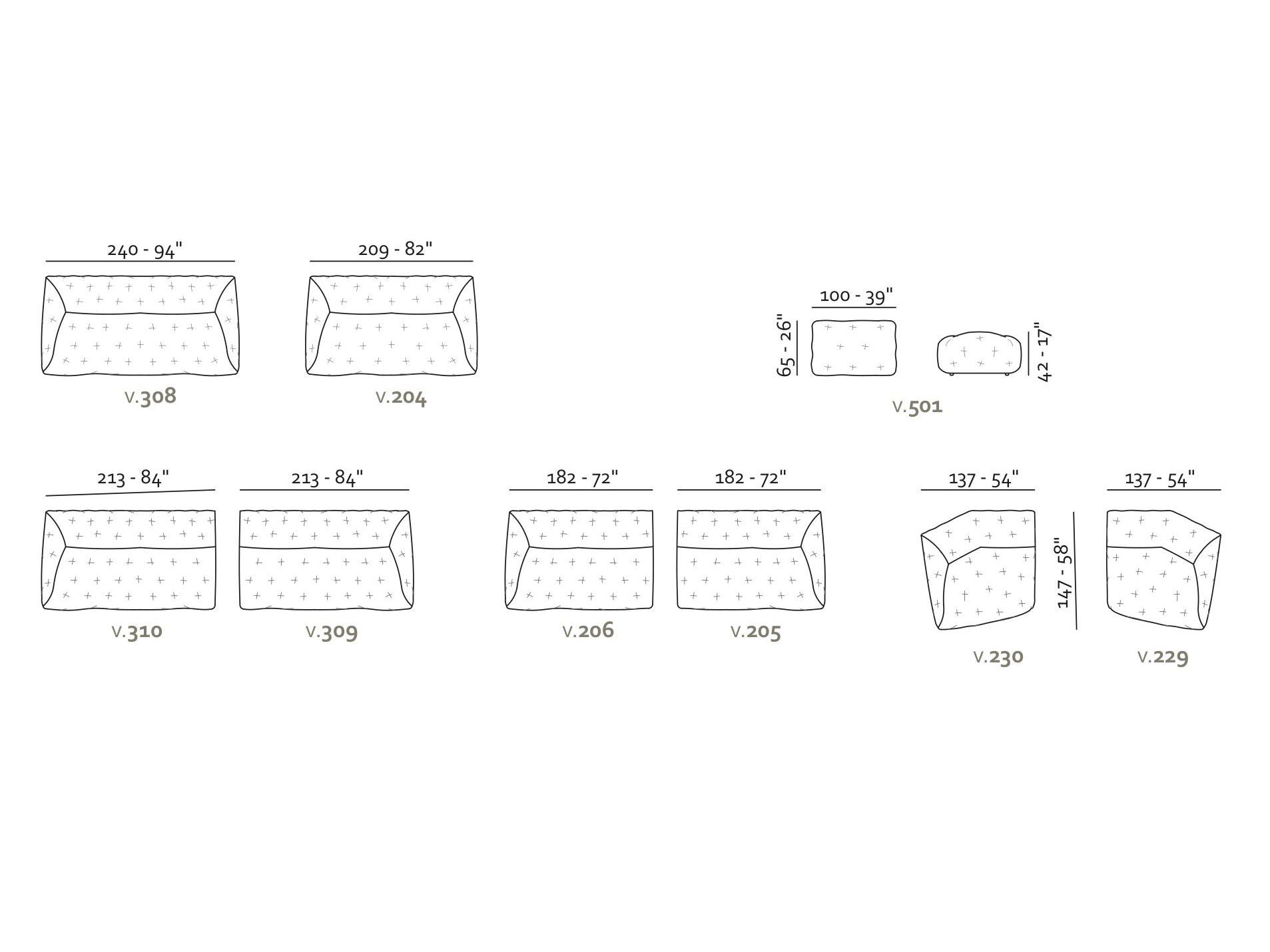 3-местный капитонный диван Max Divani GEO ARCH-00066671 - Вид №9