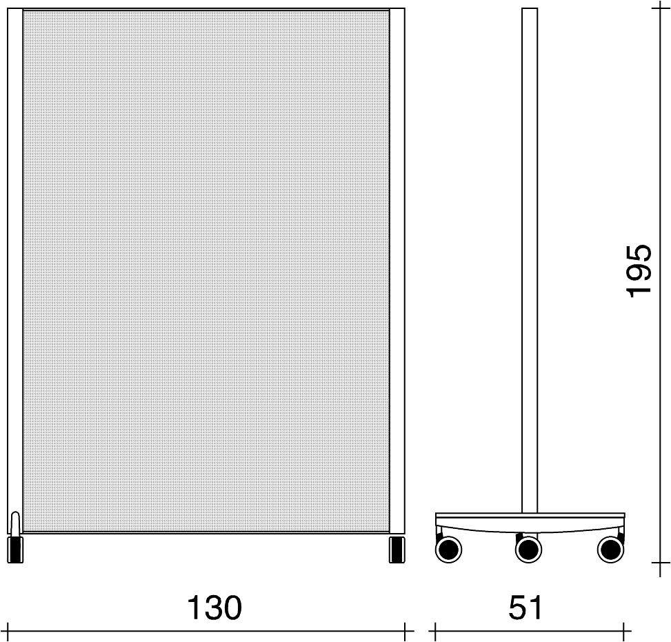 TALIN Отдельностоящая модульная офисная перегородка из фанеры на колесах Multikom sun-id-1417149 - Вид №7