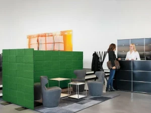 USM Звукопоглощающая офисная перегородка из полиэстера Usm in the office