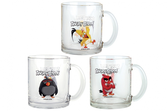Кружка Angry Birds Movie Red 300 мл КОРАЛЛ ANGRY BIRDS MOVIE 029590 Прозрачный;красный  - Вид №1