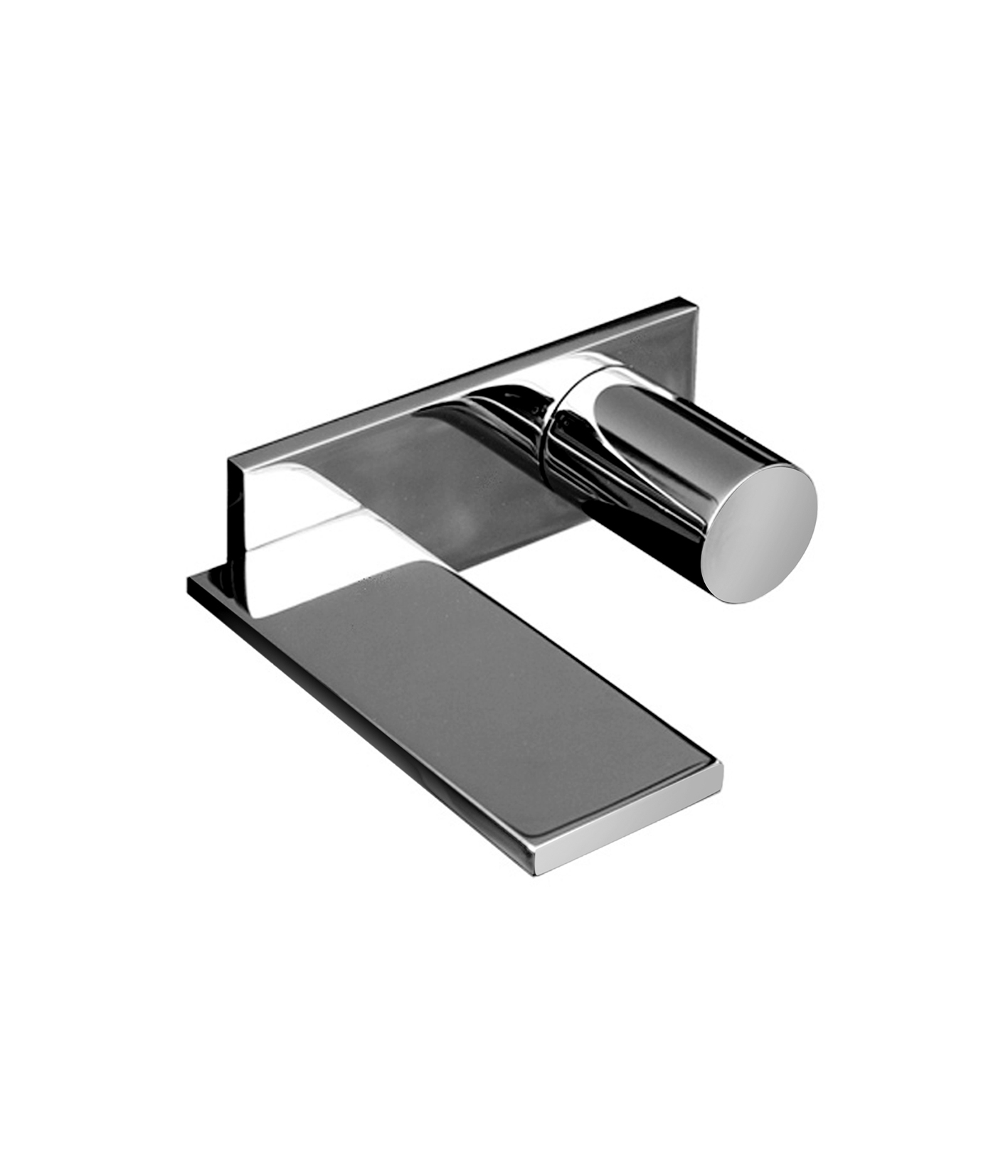 E610B+D113A  Смеситель из стены для раковинывылет 14 см ручка ограничитель потока воды до 5 л/мин при 3 бар впуски 1/2'' без донного клапана Fantini Rubinetti MILANO