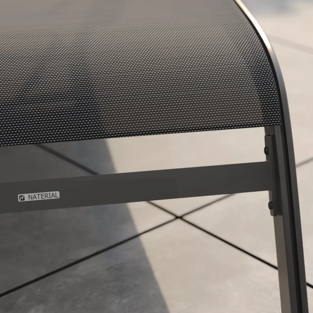 Naterial Lyra II - Шезлонг алюминиевый с текстиленом антрацит 84494096 STLM-1572477 - Вид №17