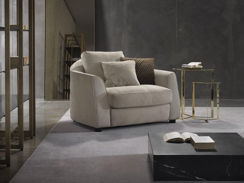 Marelli Кресло в набуке с подлокотниками Roger sun-id-1487616 - Вид №2