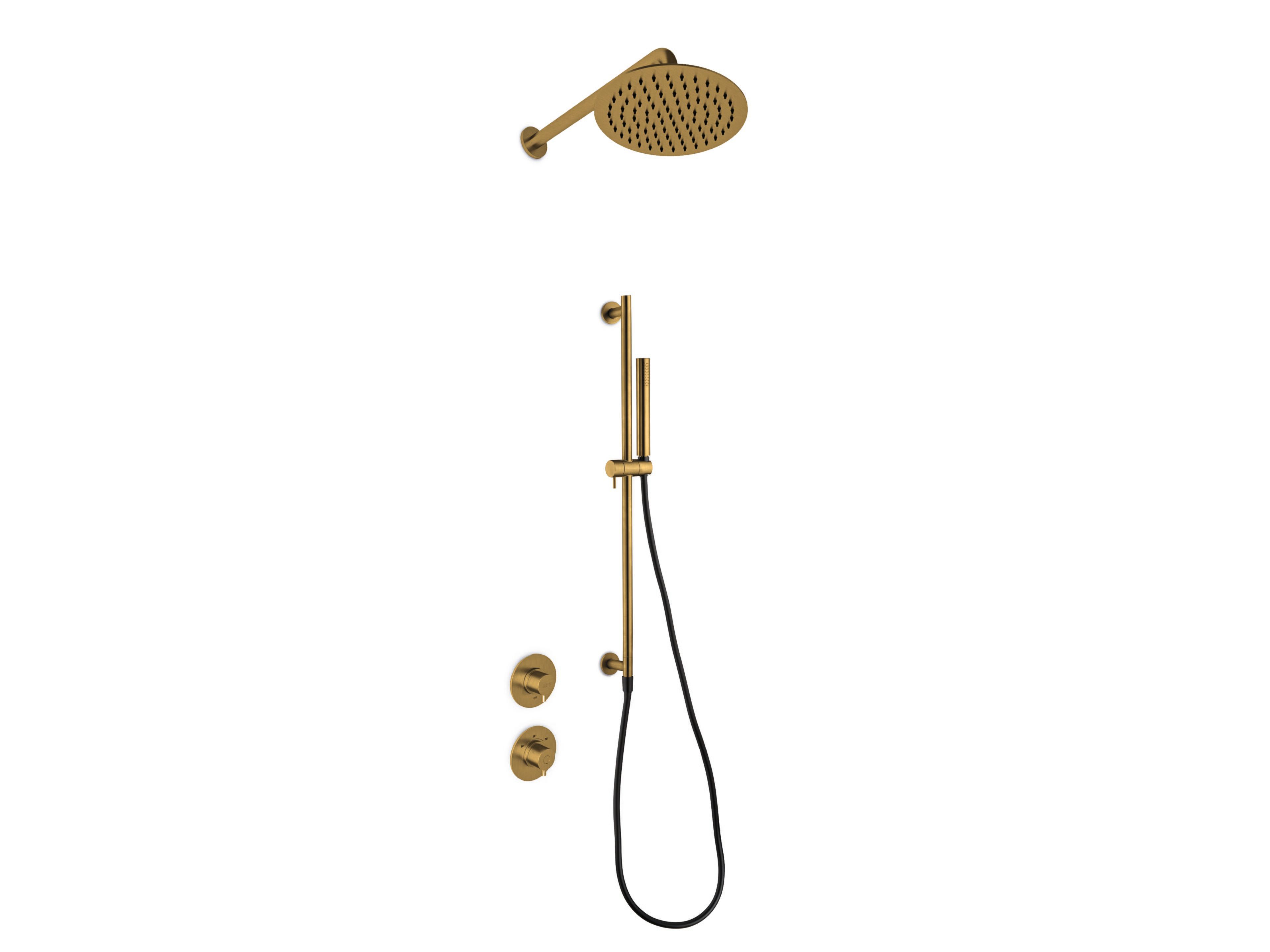 Настенная термостатическая душевая колонка из нержавеющей стали с ручным душем JEE-O Slimline ARCH-00135631 - Вид №4