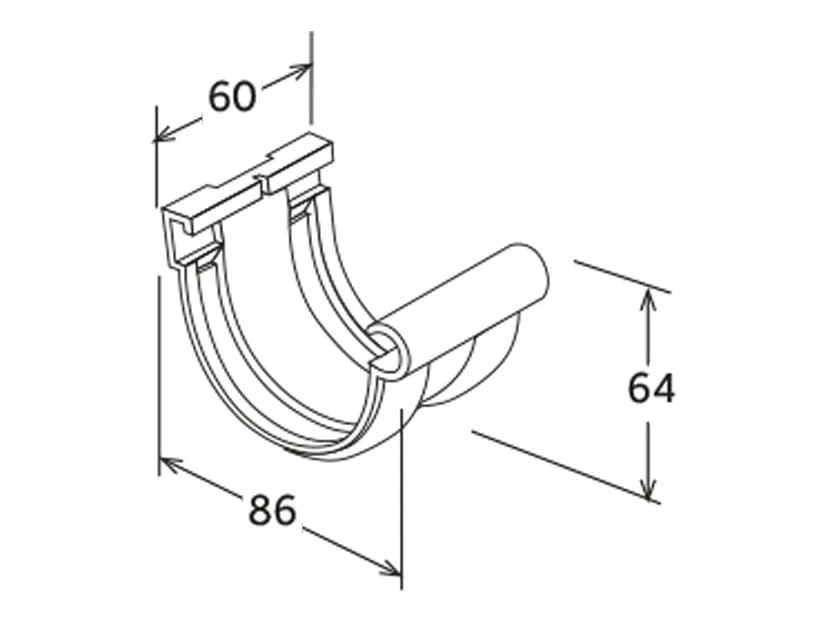 Простое соединение желоба 116 First Corporation First Plast ARCH-00151363