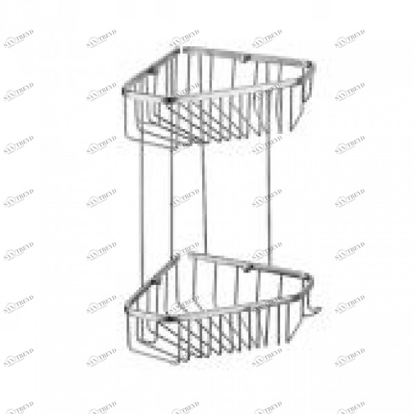 2-этажная полка хром. 18/18 см "трапеция" Rainbowl 18*18/Т sun-id-561052