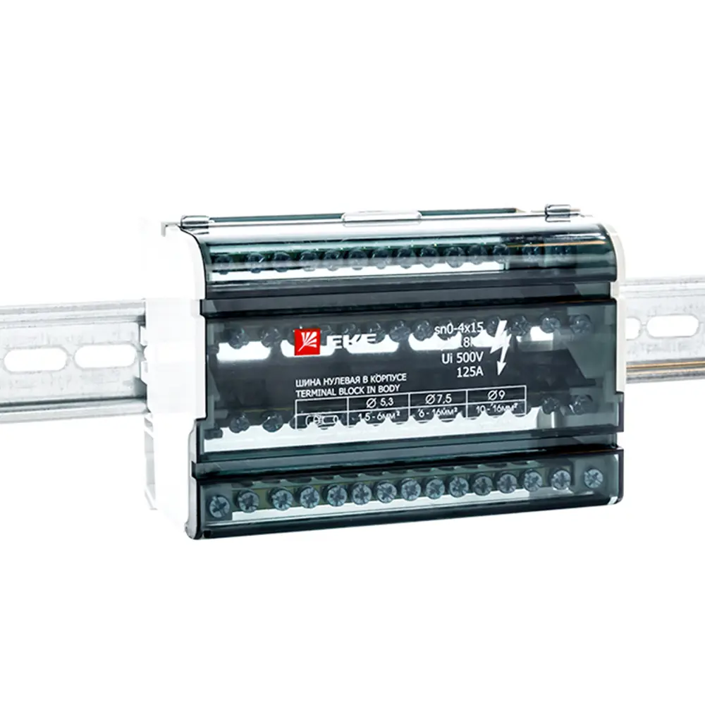 Шина нулевая EKF в защитном корпусе для электрощитов 84407560 STLM-1420780 - Вид №2