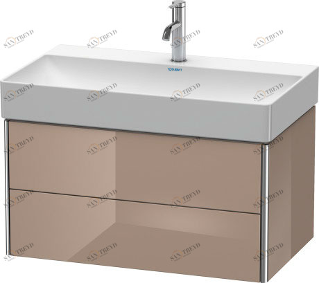 XS416208686 Тумбочка подвесная XSquare #XS4162 784 x 460 мм Капучино глянцевый лак Duravit