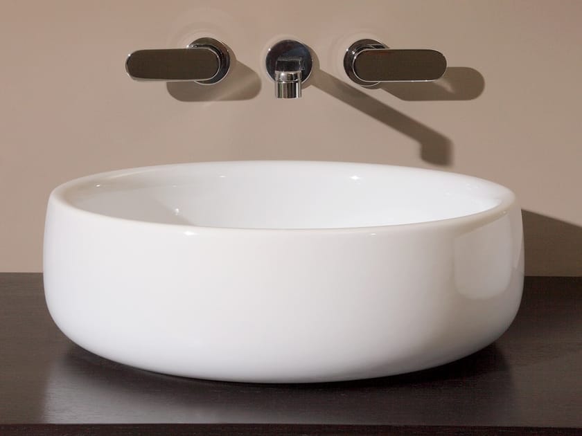 Керамическая круглая раковина с одной столешницей Ceramica Flaminia Bonola ARCH-00115321
