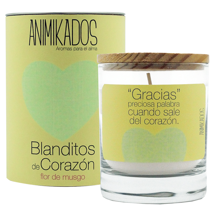 VV007BCAM Свеча ароматическая animikados, true friends, Белый мускус, 40 ч. Ambientair 