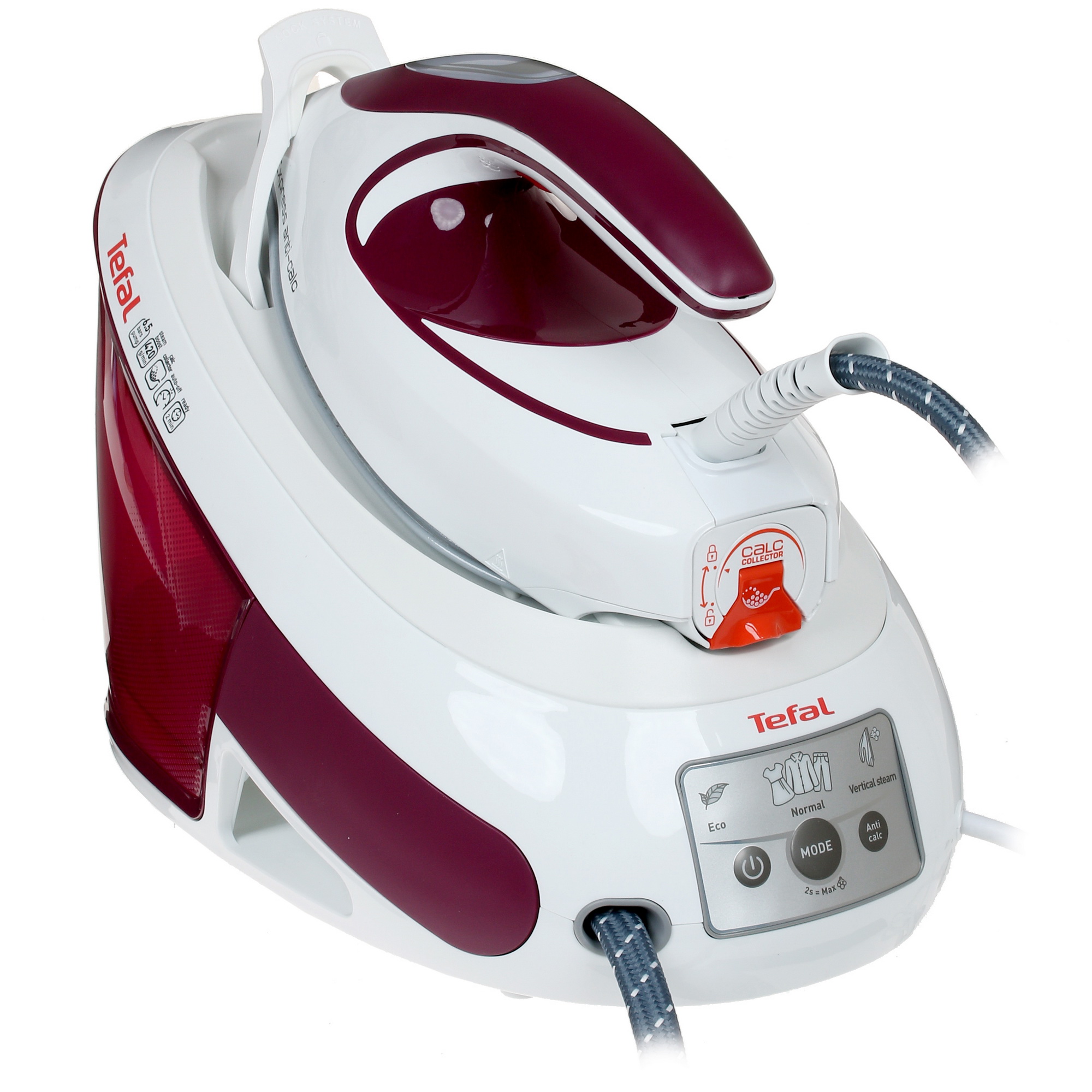 1353704 Парогенератор Tefal Express Anti-Calc SV8054E0 бордовый STDN-0135547 - Вид №1