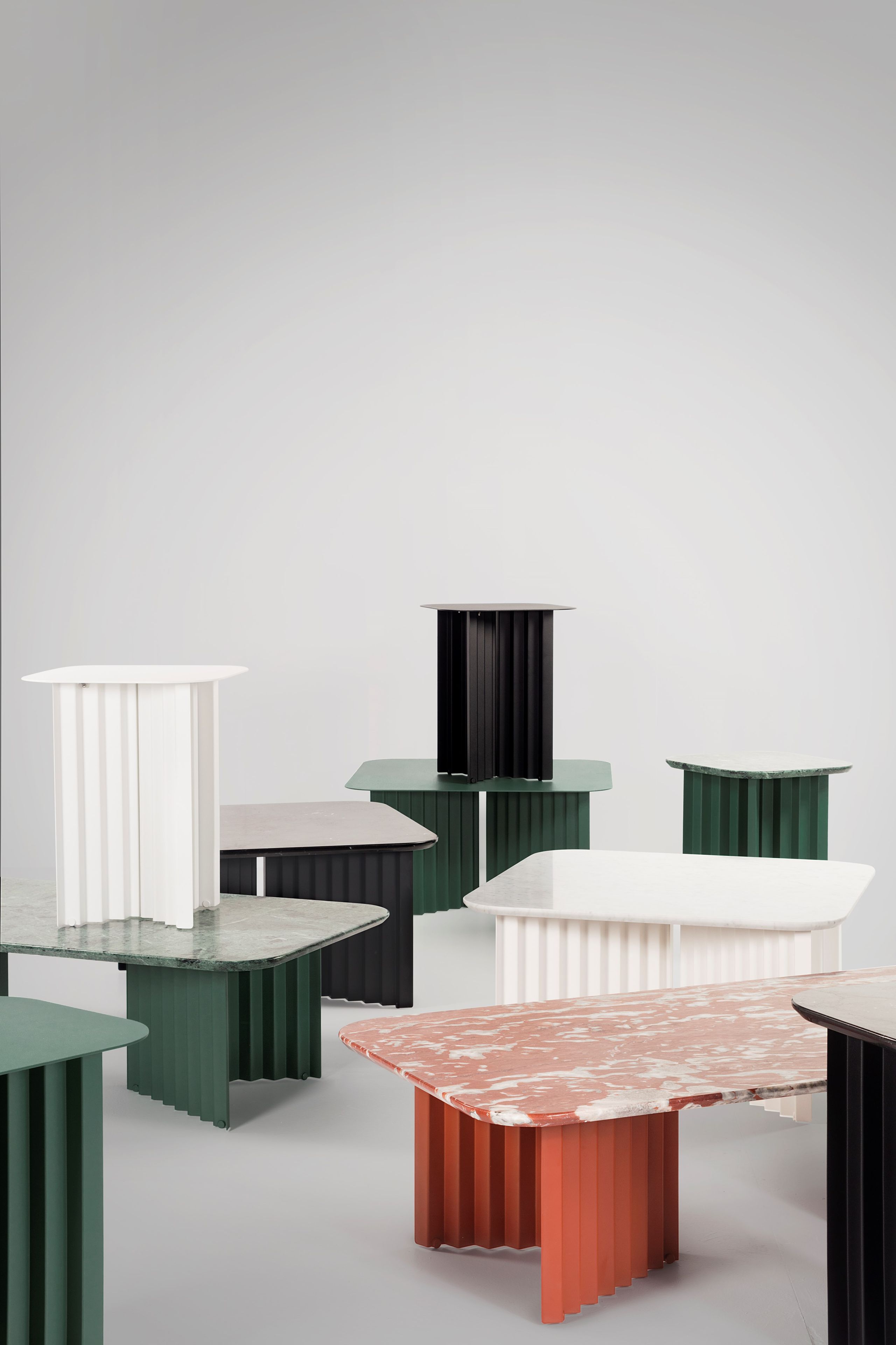 Квадратный мраморный журнальный столик и стальная основа RS Barcelona Plec ARCH-00106220 - Вид №6