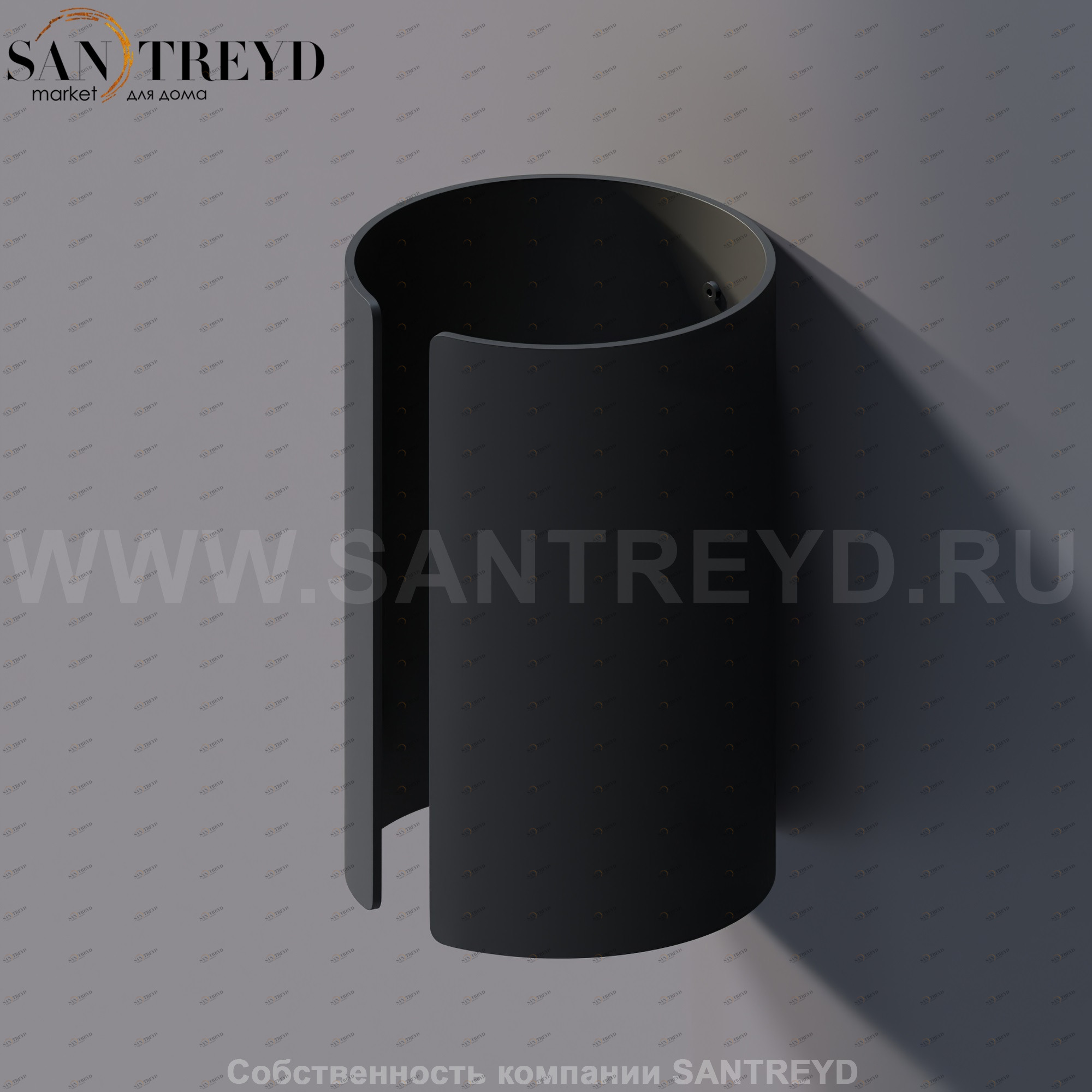 Agape MACH 2 Запасной держатель для туалетной бумаги черный AOLC0829E