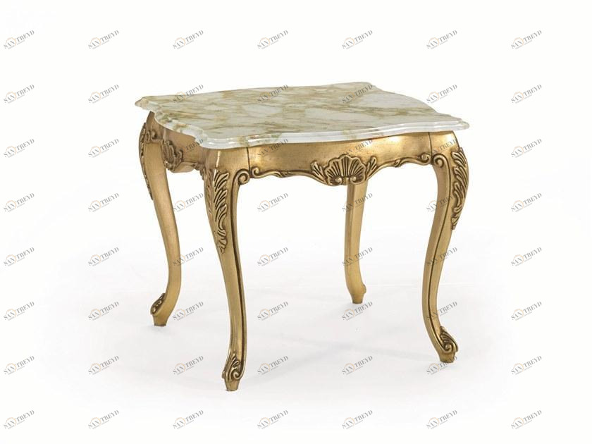 SCAPPINI & C Квадратный журнальный столик с мраморной столешницей calacatta 35th anniversary 875-m