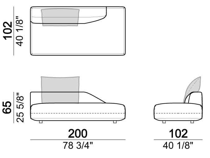 3-местный тканевый секционный диван Arketipo Starman ARCH-00099910 - Вид №20