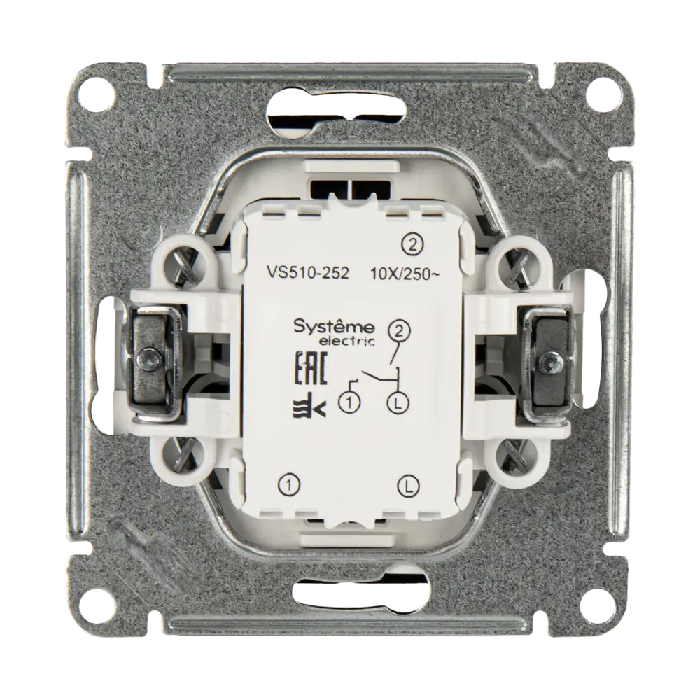 Механизм выключателя SYSTEME ELECTRIC W59 с двумя клавишами для скрытого монтажа 82797998 STLM-0036025 - Вид №3