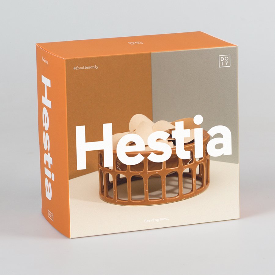 Миска керамическая оранжевая Hestia DOIY ДИЗАЙНЕРСКИЕ 00-3870120 Оранжевый  - Вид №5