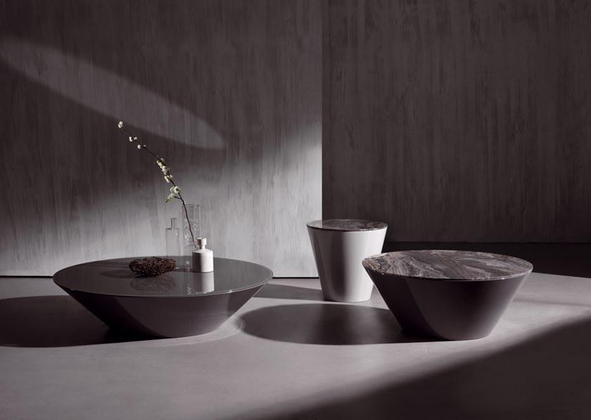 ACERBIS Круглый журнальный столик из Baydur® и хрусталя sun-id-1353005 - Вид №1