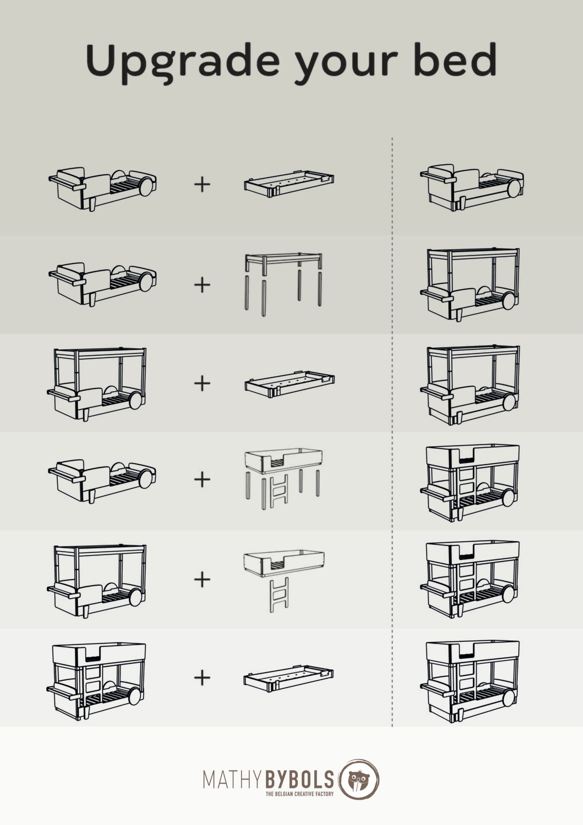 Деревянная выдвижная односпальная кровать Mathy by Bols ARCH-00086806 - Вид №4
