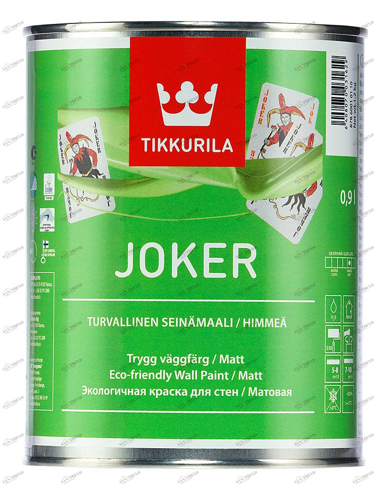Краска Tikkurila Joker / Тиккурила Джокер интерьерная 0,9л 5598