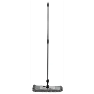 Швабра с плоской насадкой Inloran полипропилен с микрофиброй цвет серый 70-130 см