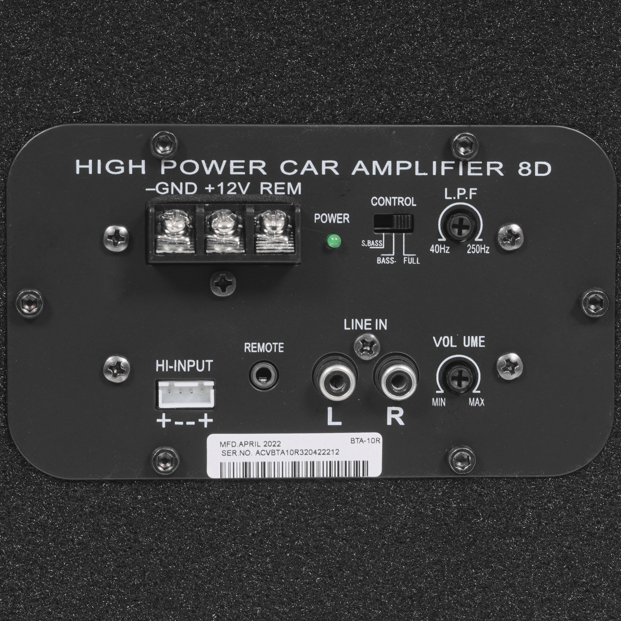 5409453 Автосабвуфер активный ACV BTA-10R STDN-0069990 - Вид №3