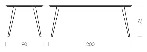 Прямоугольный дубовый стол Gazzda Stafa ARCH-00109634 - Вид №67