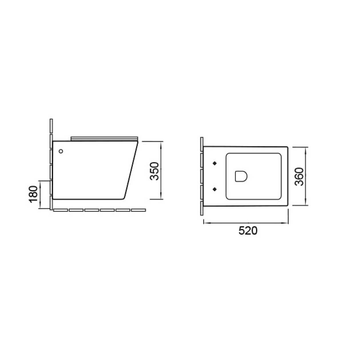 VT1-12 Унитаз подвесной Vincea Q-Line Santreyd  - Вид №1