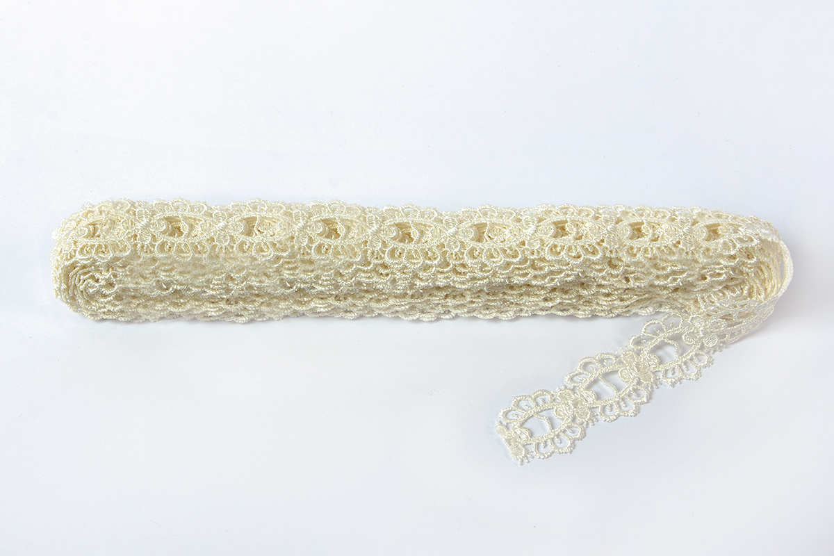 3264 Гипюр 25 мм в пакете Турция белый Gamma 