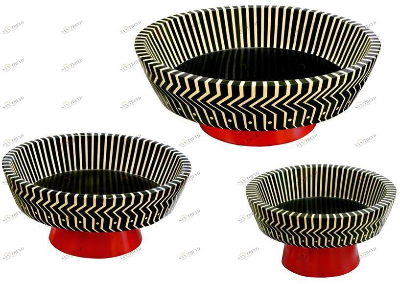 Ваза для фруктов в мдф Vanilla noir Santreyd sun-id-1365326