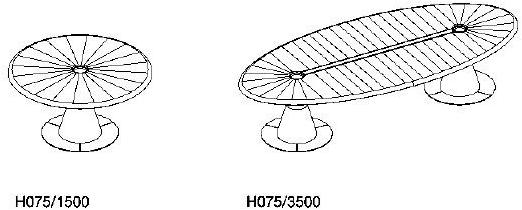 ARTOM by Ultom Овальный стол для совещаний с системой управления кабелями 16gradi sun-id-1402691 - Вид №1