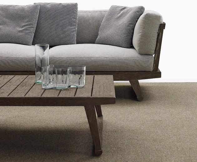 B&B Italia Outdoor Прямоугольный столик для сада из тика Gio sun-id-1381252 - Вид №3