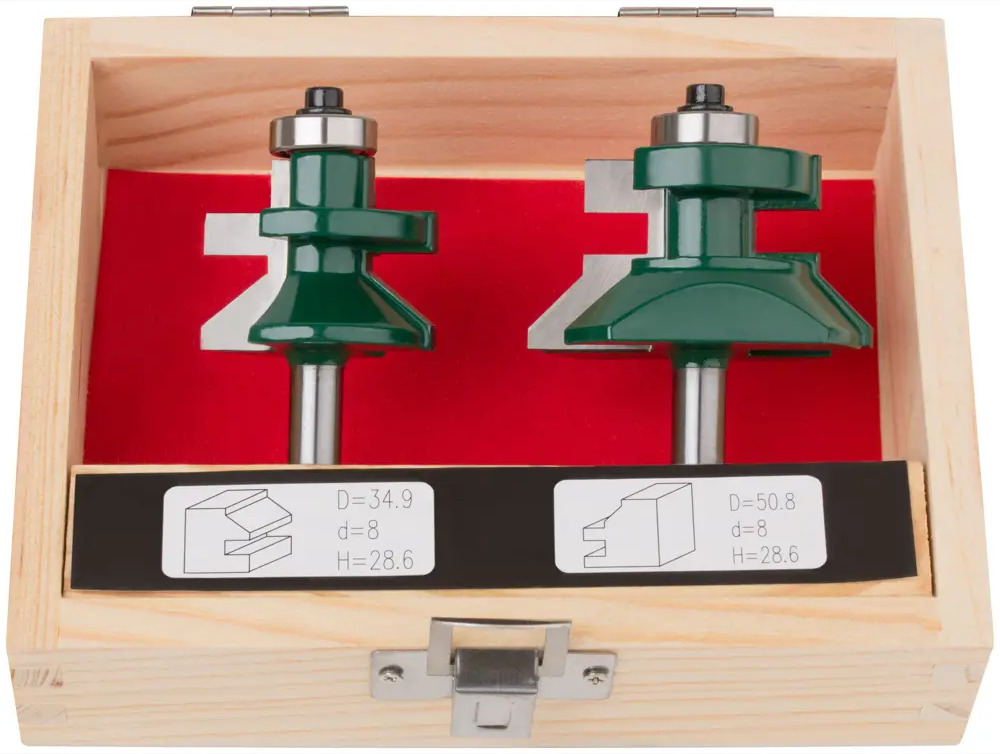 82855258 Набор фрез для вагонки Fit, хвостовик 8 мм, 2 шт. STLM-0037093