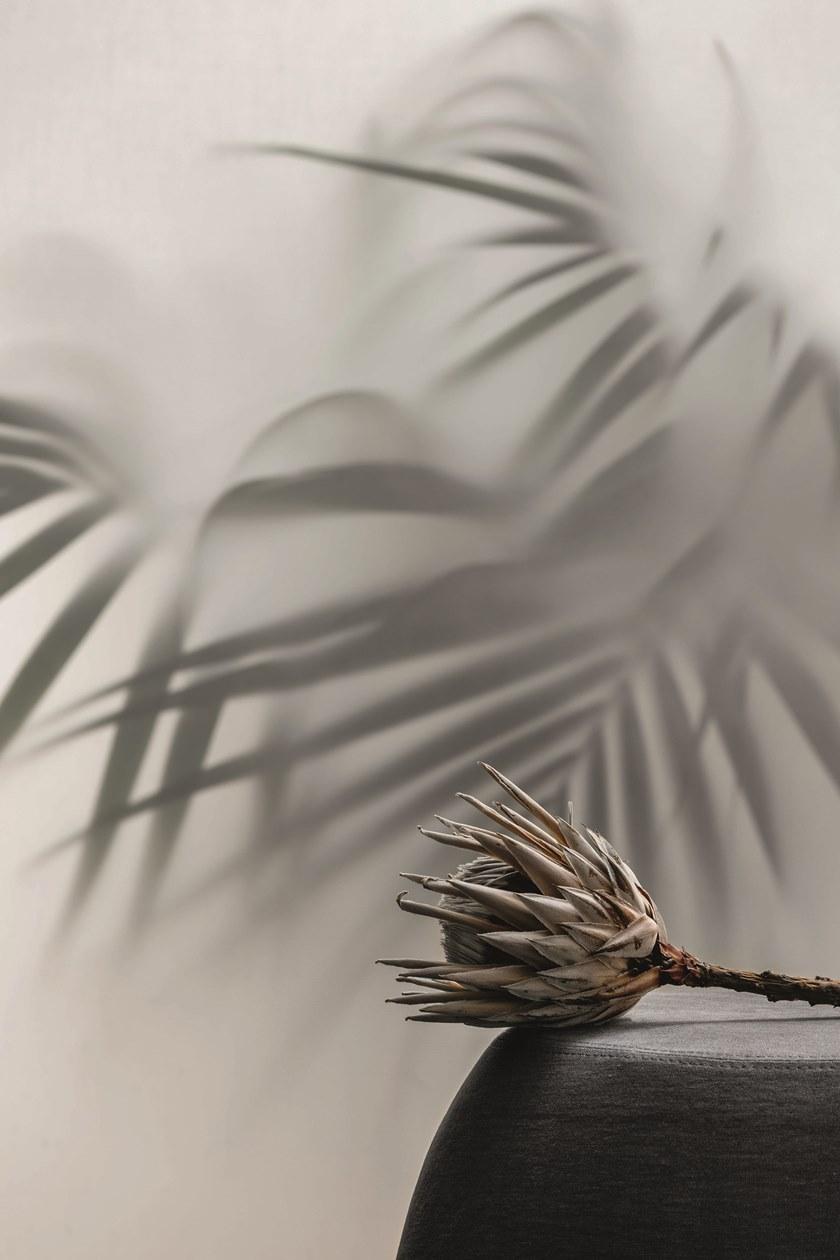 ZANETTE Круглый пуф с обивкой из кожи и ткани Barrique sun-id-1431524 - Вид №3