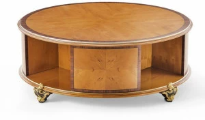 OAK Круглый деревянный журнальный столик Galleria