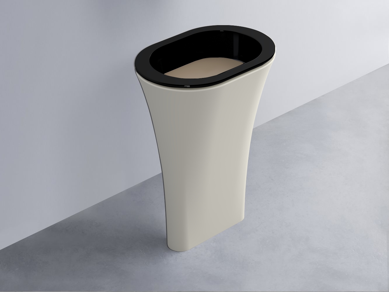 AMLA65-N+AMPILO-AN+AMCOLO-TL Раковина Amedeo Ovale отдельностоящая cielo Enjoy + Amedeo Ceramica Cielo