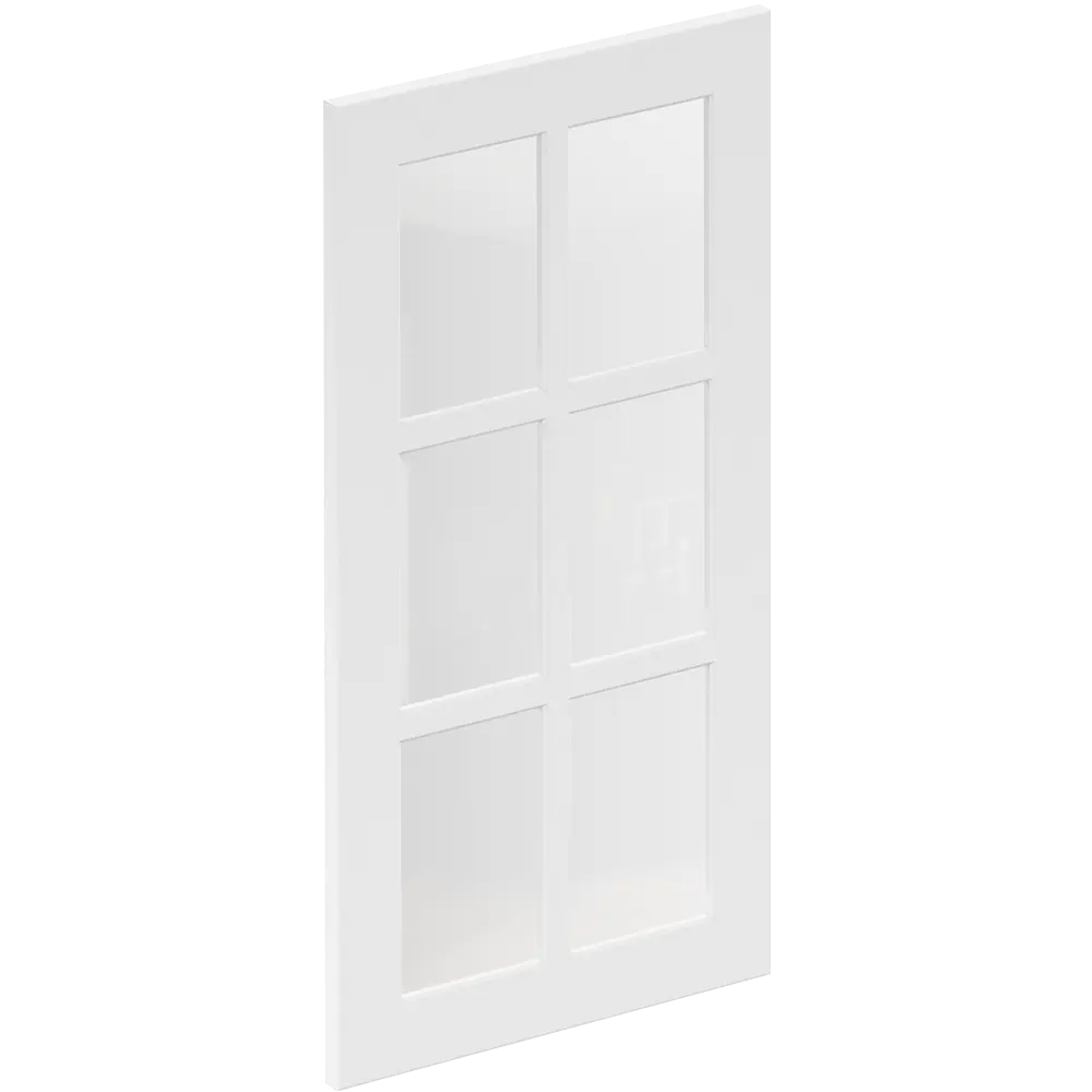 Фасад кухонный Delinia ID Ньюпорт белый матовый с филенкой 39.7×76.5 см 82010390 STLM-0017281 - Вид №1