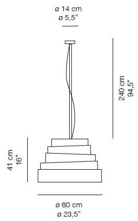 Quadrifoglio Подвесной светильник из ткани Babel sun-id-1344916 - Вид №1