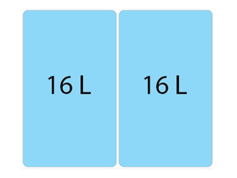 Система сортировки мусора ALBIO 30 2X16 L Alveus 1090336 - Вид №2