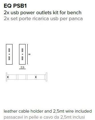 True Design Скамейка из фанеры с разъемом USB E-quo Eq 2000 - Вид №13