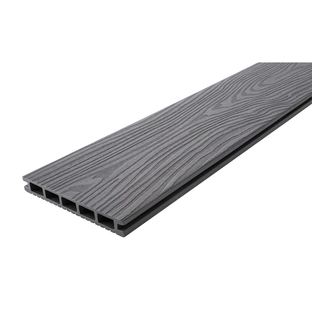 Террасная доска ДПК T-Decks цвет Серый 4000x150x20 мм двусторонний вельвет 0.45 м² STLM-2194021 - Вид №11